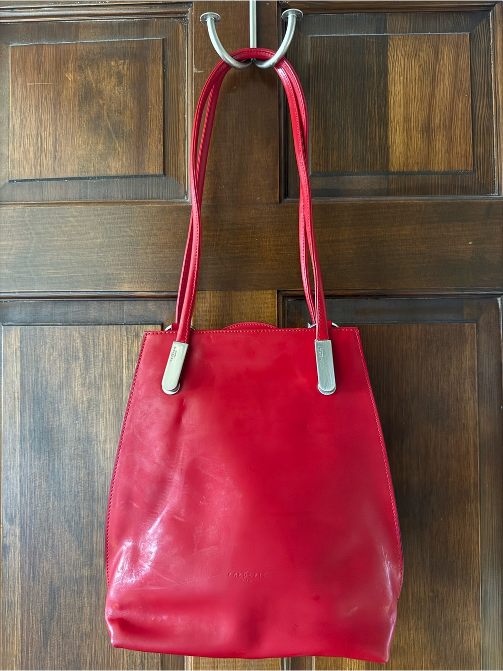 FredericT Leather Shoulder Handbag
Backpack, Red